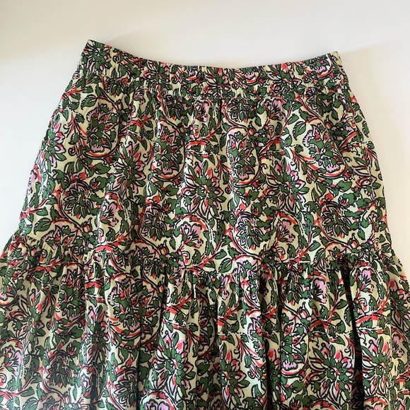 ZARA Tiered Floral Maxi Skirt - Picture 6 of 8